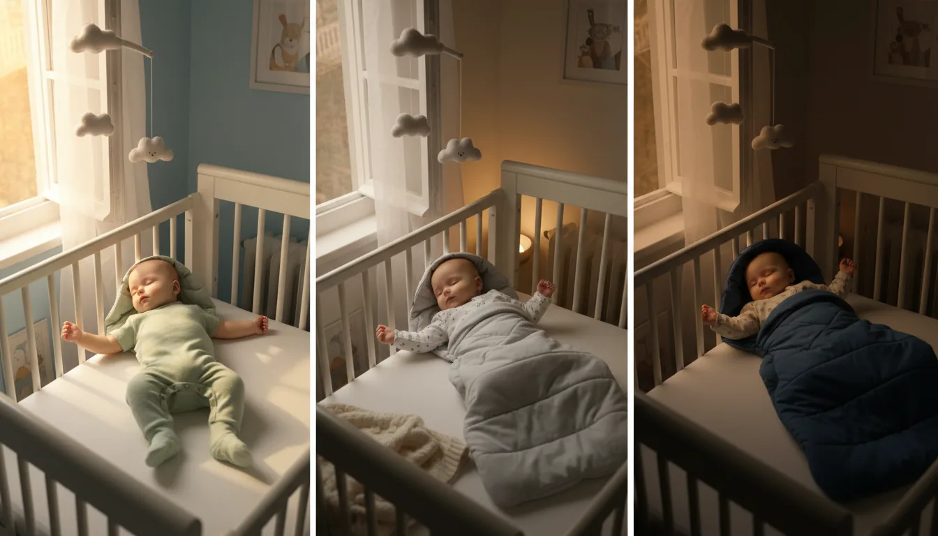 découvrez nos conseils pour bien habiller bébé à l'heure du coucher en fonction de la température ambiante, afin d'assurer son confort et sa sécurité toute la nuit.
